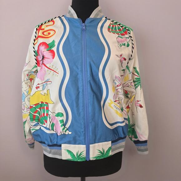 NWT Free People collab Anna Sui Florida Cotton Rainbow Jacket *Rare* . Ret. $578 - Picture 3 of 14
